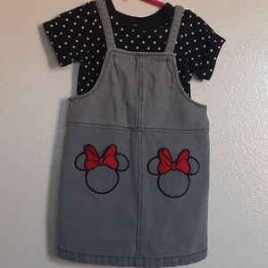 Minnie mouse overall dress